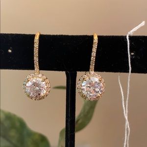 Gold and Sworvosky Crystal earrings